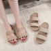 Summer Slippers Woven Home Indoor Couple Sandals Breathable Non-Slip Sweat-Absorbing Wooden Floor Cotton Linen Straw_vogvips.com