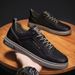 Spring New Breathable Little White Men's Student Korean Versatile Leather Sports Casual Board Trendy Shoes_vogvips.com