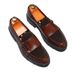 ShoeVault 2025 New Derby For Men Summer Slip-On Leather British Style Trendy Business Formal Thick-Soled Black Men's Shoes_vogvips.com