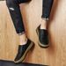 Euro Step Men's 2025 Summer New Low-top British Style Loafers With Velcro Casual Lazy White Single Shoes_vogvips.com