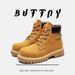 Retro Tooling Martin Boots Outdoor Casual Rhubarb Boots Thick-soled Heightening Locomotive Wind Japanese Short Boots_vogvips.com