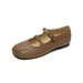 French Mary Jane Shoes Flat Bottom With Shallow Mouth Single Shoes Women's Spring Soft-soled Ballet Shoes_vogvips.com