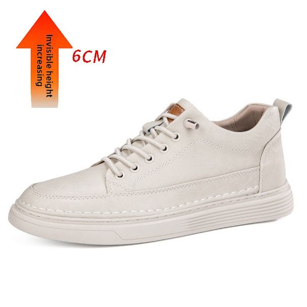 thick-soled High-top Shoes Men's Retro Casual Invisible Inner Height-increasing Men's Shoes Men's Medium-top Board Shoes_vogvips.com