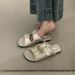 Women's Summer Outdoor Slippers 2026 New Model, Suitable For Pairing With Skirts, Flat-Soled Vacation Beach Slide_vogvips.com