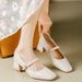 MTX 2025 Spring Summer New French Style Gentle Square Toe Mary Jane Shoes For Women With Chunky Heels And Skirts_vogvips.com