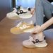 Thick Soled Shoes For Women New Color Matching Forrest Gump Shoes Casual All Match Non Slip Running Sports Dad Shoes_vogvips.com