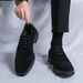 Euro Step Youth Carved Suede Men's Brogue Pointed Casual British Style Single Korean Version Small Leather Shoes_vogvips.com