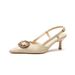 Qianluihui Exquisite Rhinestone Women's Summer Peep-Toe Backless Sandals Thin Pointed Toe National Style Cheongsam High_vogvips.com