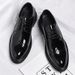 Euro Step Business Formal For Men, Shiny Brogue Carved Pattern Youth Single Groom Shoes, Wedding Leather Shoes_vogvips.com