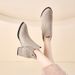 Chunky Heel Studded Mid Heel Fashion Boots For Women, Autumn New Style, Plus Size Pointed Toe Ankle Boots, Available On E Commerce Platforms._vogvips.com