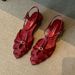 Trendy French Retro-style Closed-toe For Women, Size 26, Summer Wedge Heel With Hollow-out Design And T-strap, Niche_vogvips.com