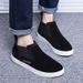 Medium Top Shoes Flat Bottom Foot Cover Student Sports Leisure Cotton Suede Round Head Men's Shoes_vogvips.com