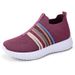 Spring New Breathable Mesh Cross-Border Large Size Slip-On Lazy Soft Sole Versatile Women's Single Shoes_vogvips.com