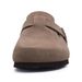 Crestar Women's Suede Clogs Lady Fashion Buckle Leather Mules Comfort Cork Footbed Potato Shoes With Arch Support Beach_vogvips.com