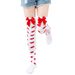 Red Lips Love Valentine's Day stockings will be over the knee stockings cute bow stockings_vogvips.com