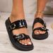 2025 Summer New Thick-Soled Slip-On Double-Strap Peep-Toe European American Fashion Versatile Beach Sandals And Slippers_vogvips.com