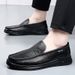 Euro Step 2025 Men's First Layer Cowhide Sheepskin Lining Breathable Fashion Loafers Genuine Leather Casual Business Shoes_vogvips.com