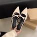 Women's Pointed Toe French Style Fairy Soft Leather Flat Mules For Summer Outdoor Wear_vogvips.com