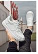 Men's Shoes Inner Height-increasing Board Shoes Thick-soled White Shoes Low-top White Cowhide Surface Round Head Sports And Leisure Shoes_vogvips.com