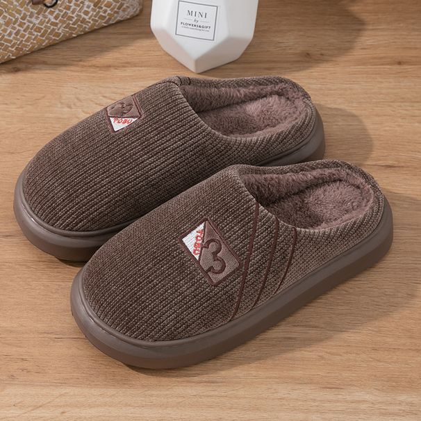 New Men's Slippers Autumn And Winter Warmth, Thick Bottom, Anti Slip, Home Furnishings, Indoor Silent, Waiting For Hakka_vogvips.com