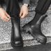 Chelsea Boots Men's Thick-soled Inner Heightening Retro Tooling Casual Martin Boots Men's Boots Derby Boots_vogvips.com