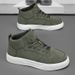 Sneakers, Spring High-Top Skate Shoes For Outdoor Sports, Lace-Up, Large Size, Comfortable And Easy To Wear_vogvips.com