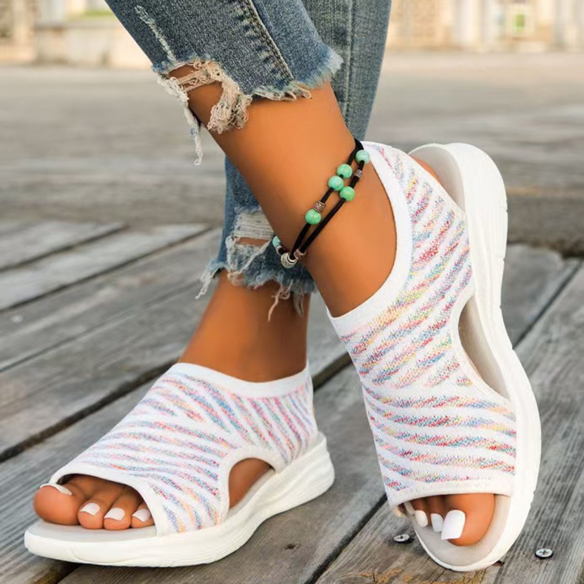 Dress Low Heel Wedges Shoes For With Arch Support Comfortable Women Flip Sandals Woman Luxury_vogvips.com