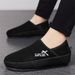 Fashion Winter Men Leisure Plush Cotton Shoes Warm Man's Loafers Flats Slip-on Driving Shoes Fashion Style Soft Male Moccasins Black 44_vogvips.com