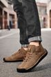 Large Size Men's Leather Shoes Low-top Hand-stitched Casual Men's Shoes Flat-bottomed Foot-fitting Lazy Shoes Men's Driving Shoes_vogvips.com