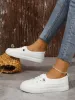 Spring Summer Fashion New Mesh Breathable Round Toe Shallow Mouth Casual And Comfortable Flat Walking Shoes Sneakers_vogvips.com