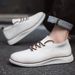 Euro Step 2025 Spring New Lightweight Lace-up Casual Breathable Loafers Men's Large Size Sports Shoes_vogvips.com