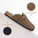 Evshine Men's Suede Clogs Fashion Leather Cozy Footbed With Adjustable Buckle AntiSlip Cork Slippers Unisex Mules_vogvips.com