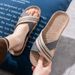 Linen Home Use, Thick Sole Straw Woven Summer Sandals For Men And Women, Indoor Non-Slip Odor-Free Slippers_vogvips.com