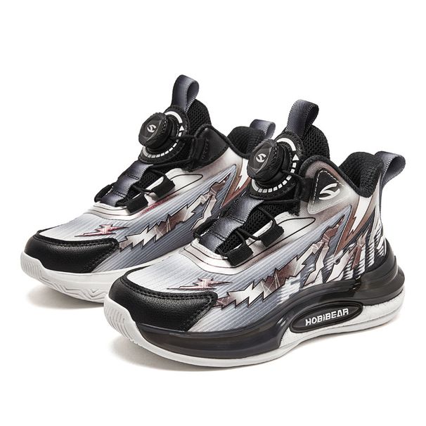 Kids' shoes boys basketball shoes new autumn mesh swivel buckle children's sports shoes boys casual shoes_vogvips.com