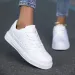 MAEDEF Women Vulcanized White Sneakers Lightweight Athletic Breathable Comfortable Skateboard S Shoes_vogvips.com