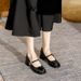 2025 Summer New Small Leather French High Coarse Heels Versatile Silver Shallow Mouth Women's Single Shoes_vogvips.com