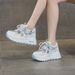 Roman Hollow-out Thick-soled Sandals For Women, 2026 New Model, Breathable, Height-increasing Dad Shoes, Casual Fashion_vogvips.com