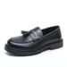 Men's Fashionable New Business Tassel Shoes, Men's Loafers, Versatile Set Foot Small Leather Shoes_vogvips.com