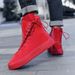 European Warm Series High-top Lace-up Fashion Trend Men's Shoes Youth Outdoor Casual Thick-soled Sneakers Spring And Autumn Large Size Zipper_vogvips.com