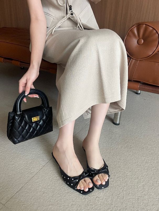 2026 New Low-Heel Polka Dot Slip-On Sandals For Women_vogvips.com