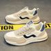 Agan Summer Breathable White Sneakers Men's Trendy Versatile Thick-Soled Board Sports Casual Dad Shoes_vogvips.com