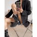 Gravity Shoe Factory French Leather Pile Short For Women 2025 Autumn And Winter Heel Thick Sole British Style Martin_vogvips.com