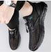 Men's Shoes Solid Color Round Head Low-top Mesh Casual Shoes Men's Elastic Band Sports Shoes_vogvips.com