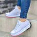 Large Casual Single Shoe Women's 2025 New Season Round Toe Lace Up Thick Soled Canvas Shoes_vogvips.com
