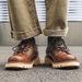 ShoeVault Brown Leather Thick Sole Height Increasing Retro British Style Casual Derby Shoes Low-top Martin Boots For Men_vogvips.com