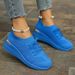 Women's Large Size Sports Shoes For Women Lace Up Mesh Thick Bottom Casual Fashion Flying Woven Shoes For Women_vogvips.com