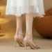 Equal Elegant Crystal Butterfly Knot Ankle Strap Sandals For Women Open Toe Thin High Heels Party_vogvips.com