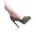 Women's Pointed-Toe Stiletto Heels – Elegant Bow Detail High Heel Pumps With Platform In Dark Green Bow Knot Low Cut Single Shoes Mary Jane Shoes._vogvips.com