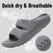 SmilePoP Orthopedic Cloud Women Indoor Men Shower Soft Waterproof Beach Slippers Light Clean Shoes_vogvips.com