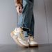 Women's White Chunky Sneakers - Thick Sole Platform Shoes For Spring, Fashionable Casual & Streetwear Shoes_vogvips.com
